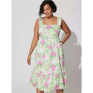 Torrid 2X Floral Midi Dress